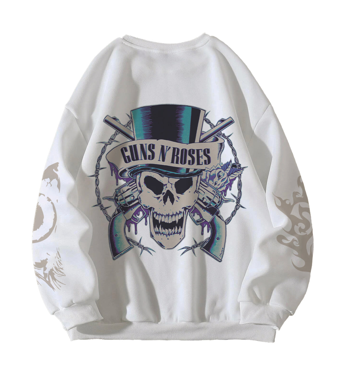 Guns N Roses Designed Oversized Sweatshirt