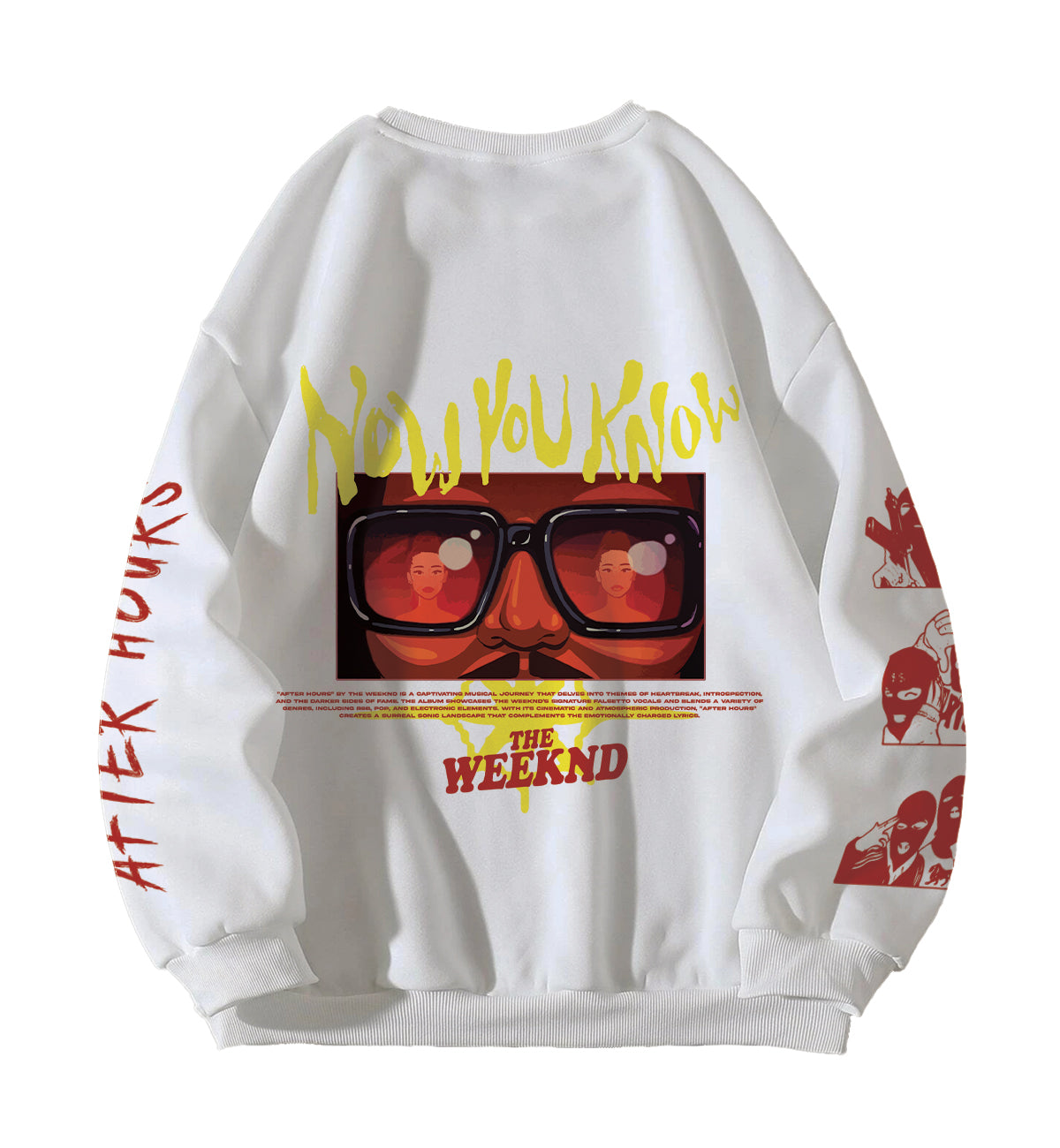 The Weeknd Designed Oversized Sweatshirt