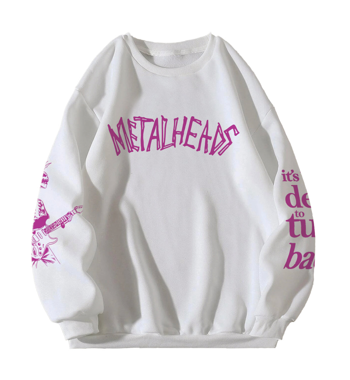 Punk & Metal Heads Designed Oversized Sweatshirt